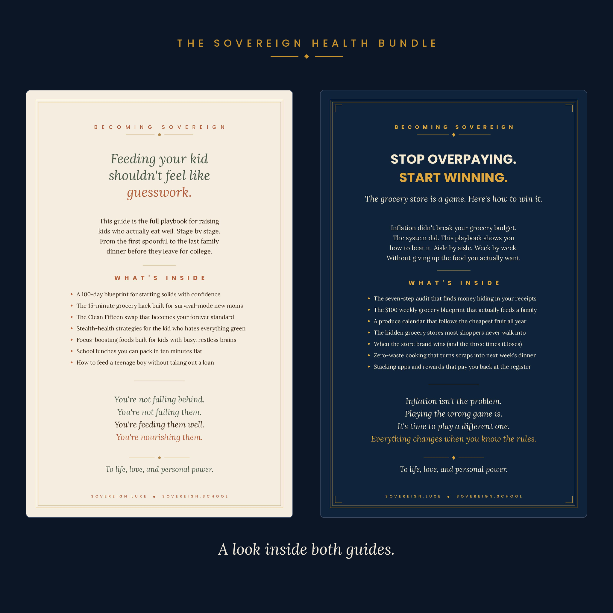 The Sovereign Health Bundle: Nourished + The Grocery Game