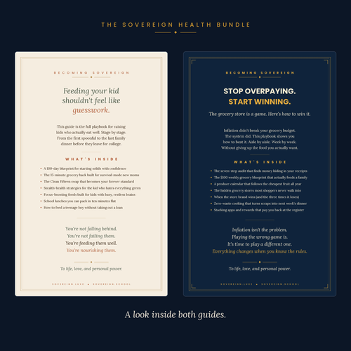 The Sovereign Health Bundle: Nourished + The Grocery Game
