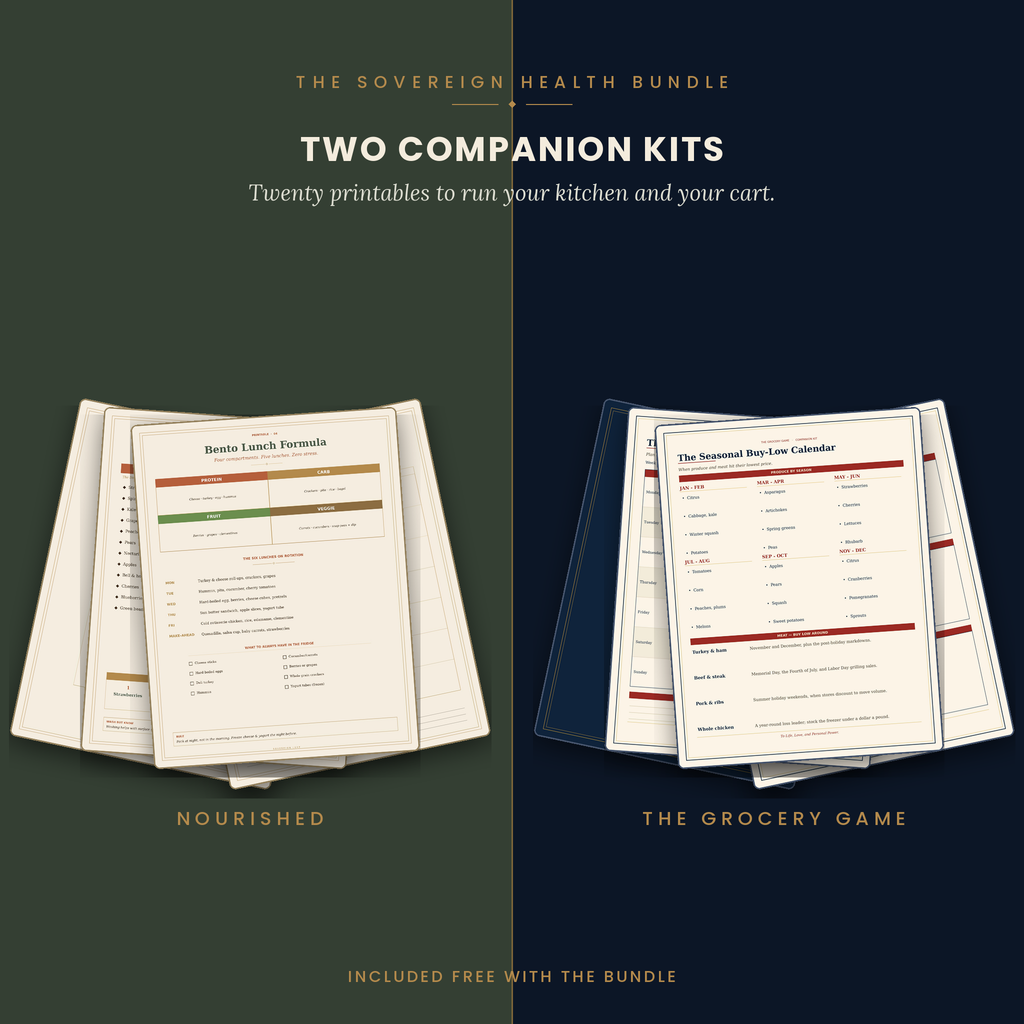 The Sovereign Health Bundle: Nourished + The Grocery Game